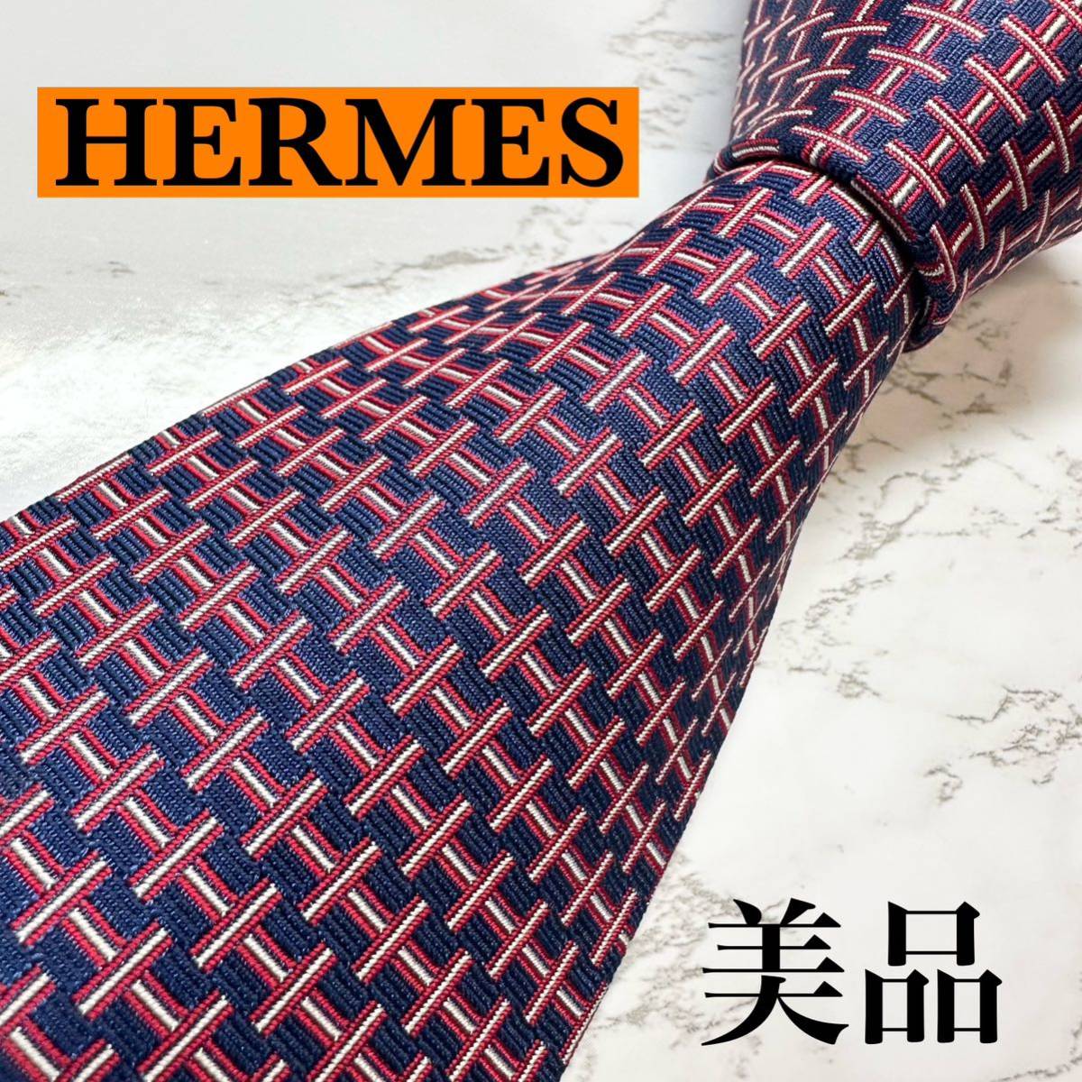 激安単価で 美品 現行タグ レア 赤 ハイブランド ビジネス HERMES