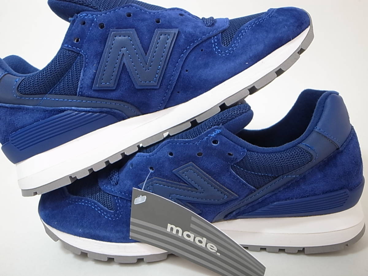 【送料無料 即決】NEW BALANCE USA製 M996LRE 22.5cm US4.5 新品 ネイビー ブルーxホワイト SUEDE ピッグスキンスウェードxメッシュ 米国製_画像6