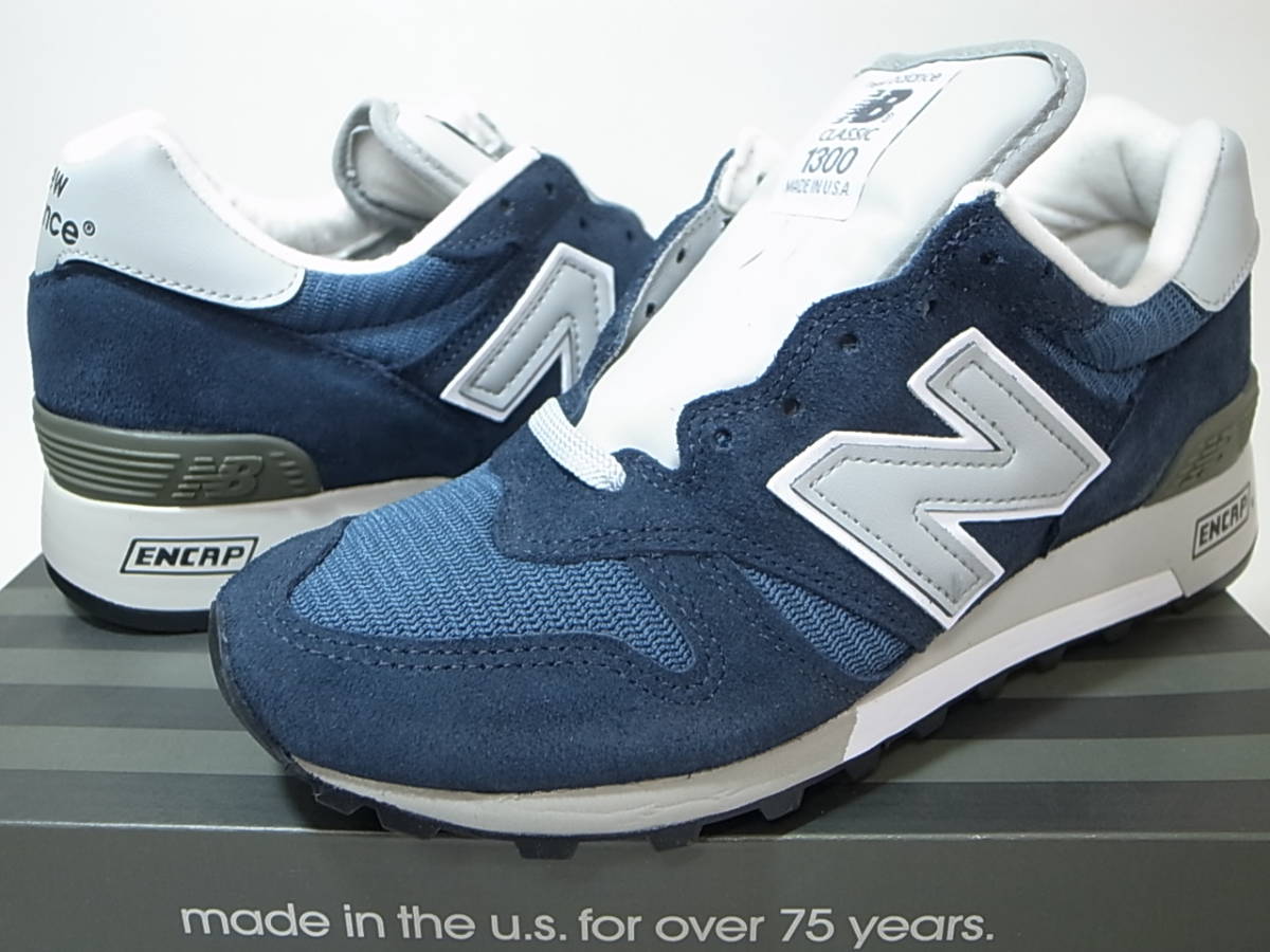 【送料無料 即決】NEW BALANCE USA製 M1300AO 23.5cm US5.5 新品 ネイビー 紺 ピッグスキンスエード メッシュ米国製  MADE IN USAアメリカ製