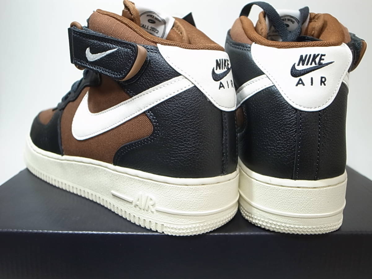 【送料無料 即決】NIKE AIR FORCE 1 MID ’07 LX CERTIFIED FRESH OFF-NOIR/SAIL-PECAN 28cm US10 新品 黒タグ付 エアフォース1 DQ8766-001