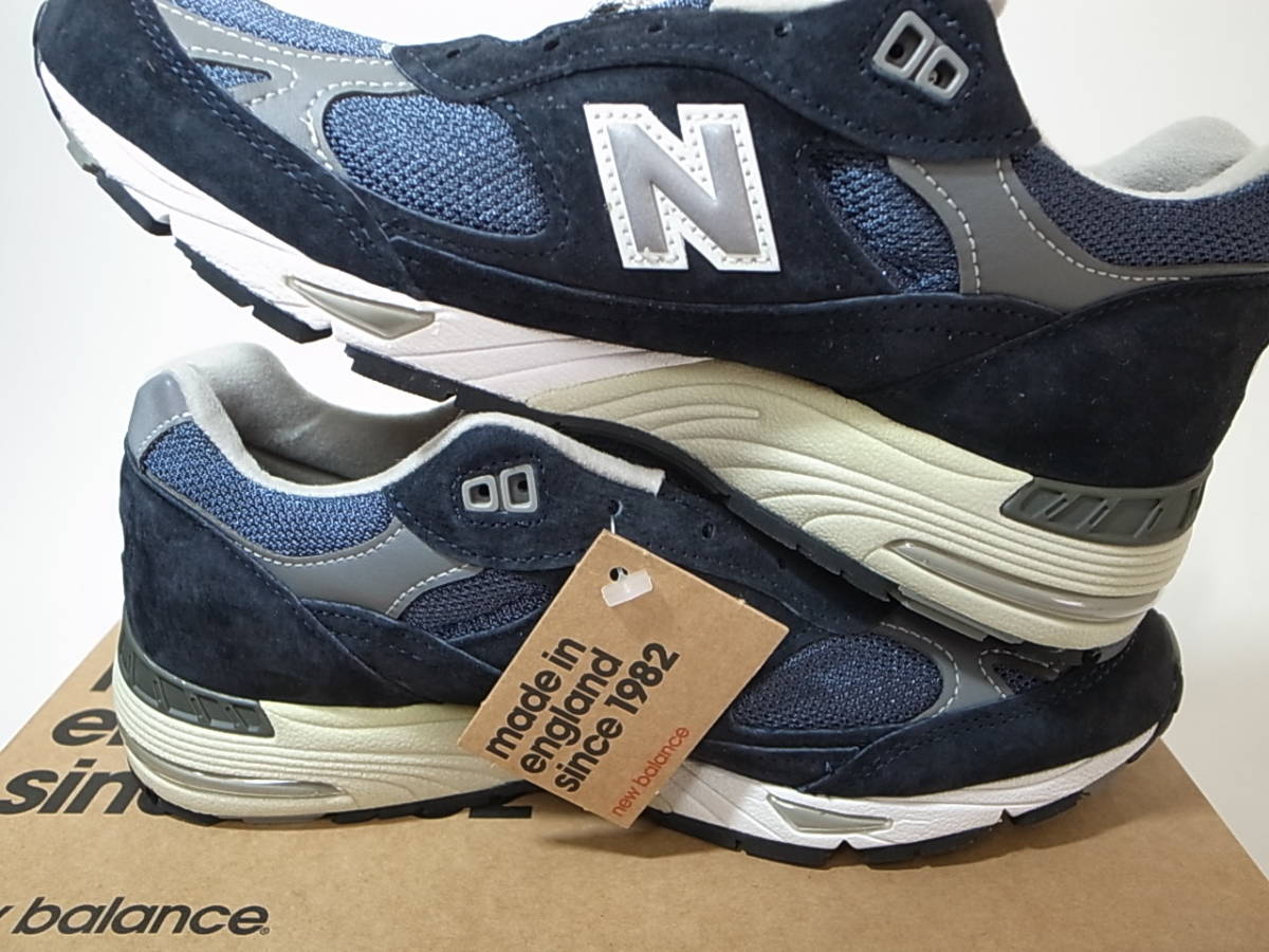 【送料無料 即決】海外限定 日本未発売 NEW BALANCE UK製 W991NV 25cm US8 新品 NAVY ネイビー 紺 MADE IN ENGLAND 英国製 イギリス製