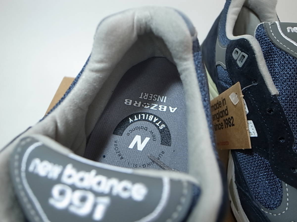 【送料無料 即決】海外限定 日本未発売 NEW BALANCE UK製 W991NV 25.5cm US8.5 新品 NAVY 紺 ネイビー MADE IN ENGLAND 英国製 イギリス製