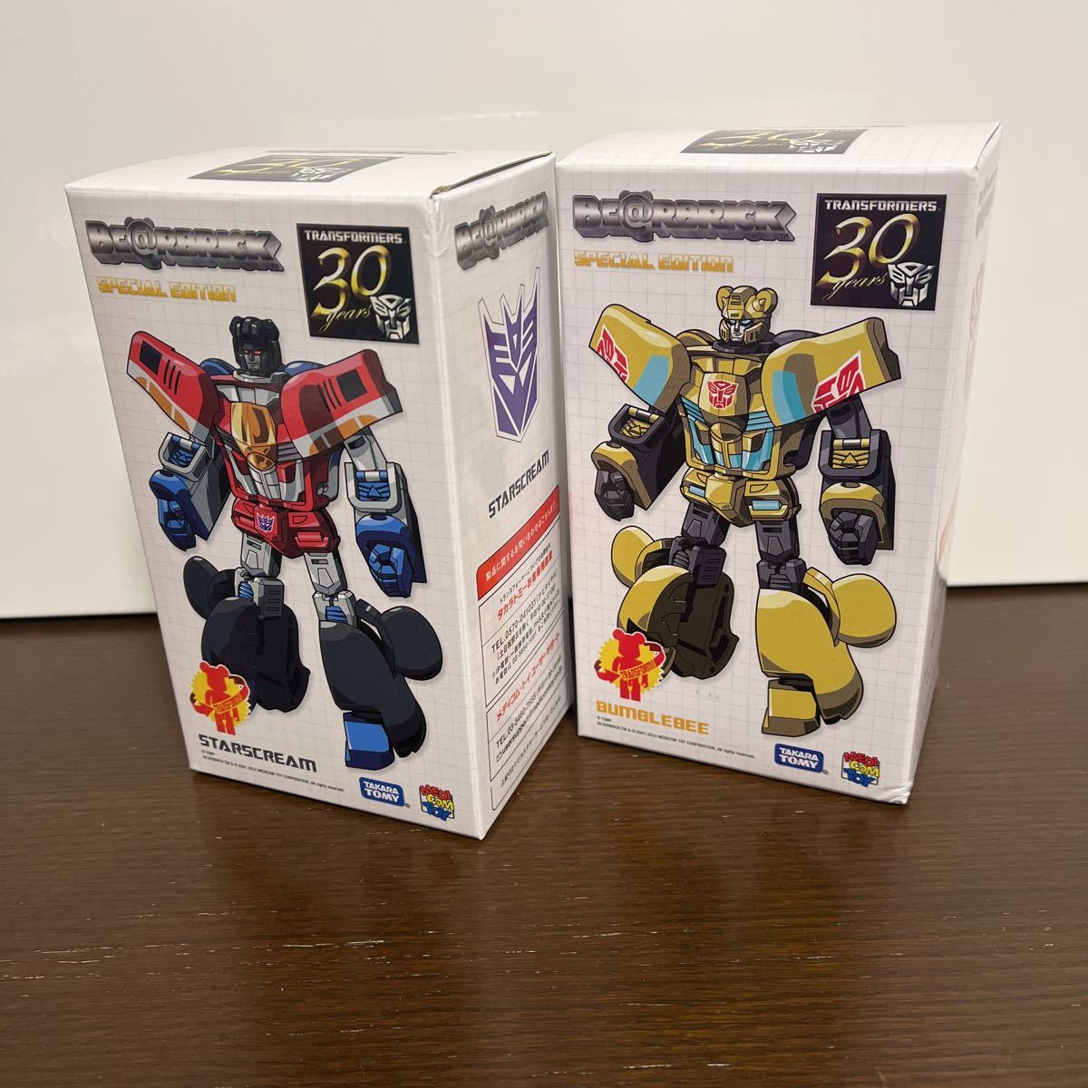 未開封 送料無料 ベアブリック トランスフォーマー バンブルビー スタースクリーム BE@RBRICK TRANSFORMERS BUMBLEBEE  STARSCREAM 30th