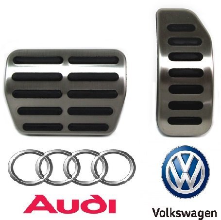 【M's】 VW Polo6R/9N 純正 ATペダルセット ステンレス製 251122 フォルクスワーゲン ポロ アウディ アクセル ブレーキ ペダル 2点セット_画像1