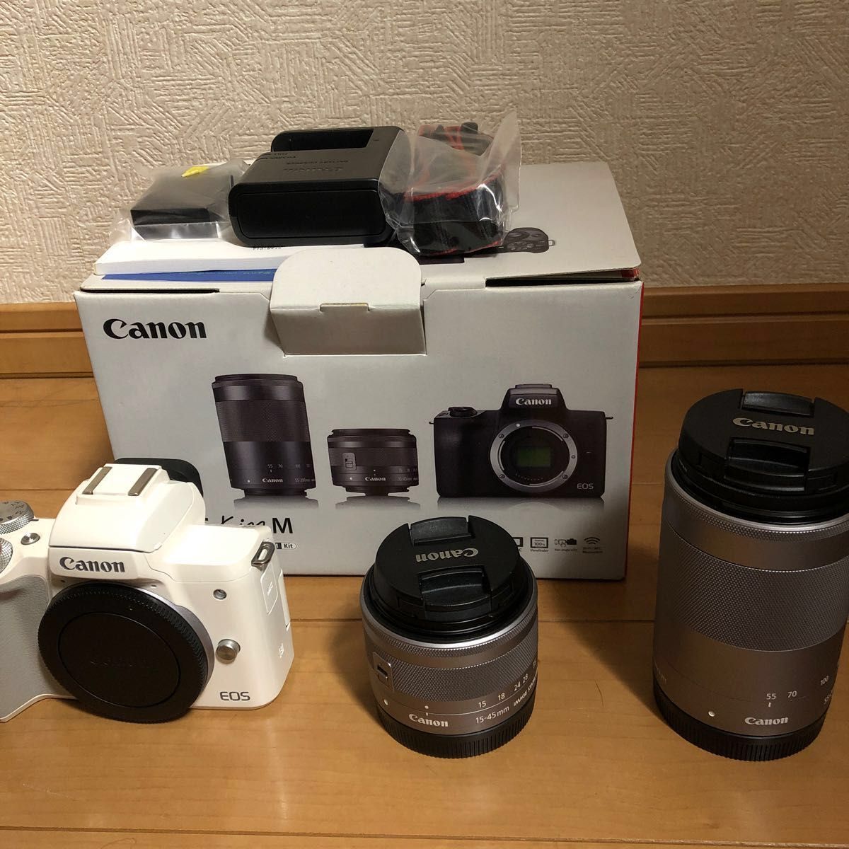 ラッピング不可】 Canon EOS KISS 標準ズームレンズ付き 送料無料 M M