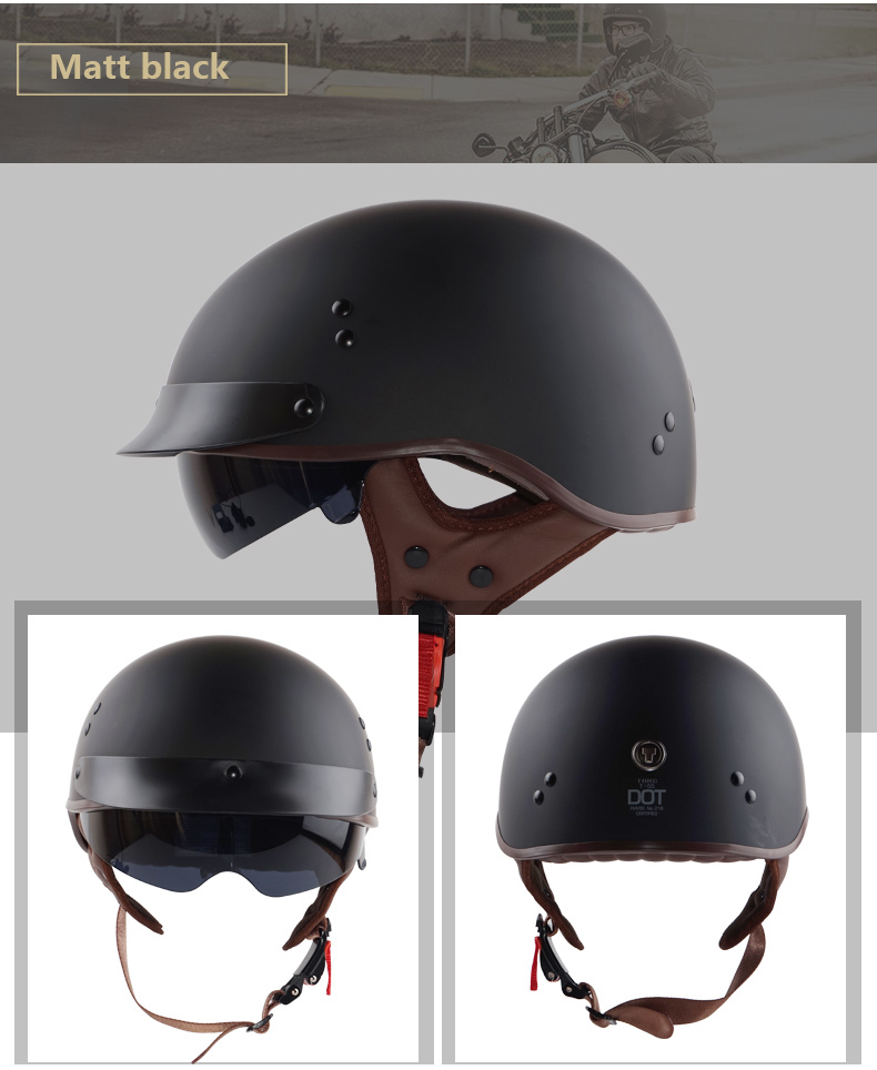 新入荷 通勤最適 TORC&T55 半キャップ ヘルメッ バイク ジェットヘルメットD-L_画像2