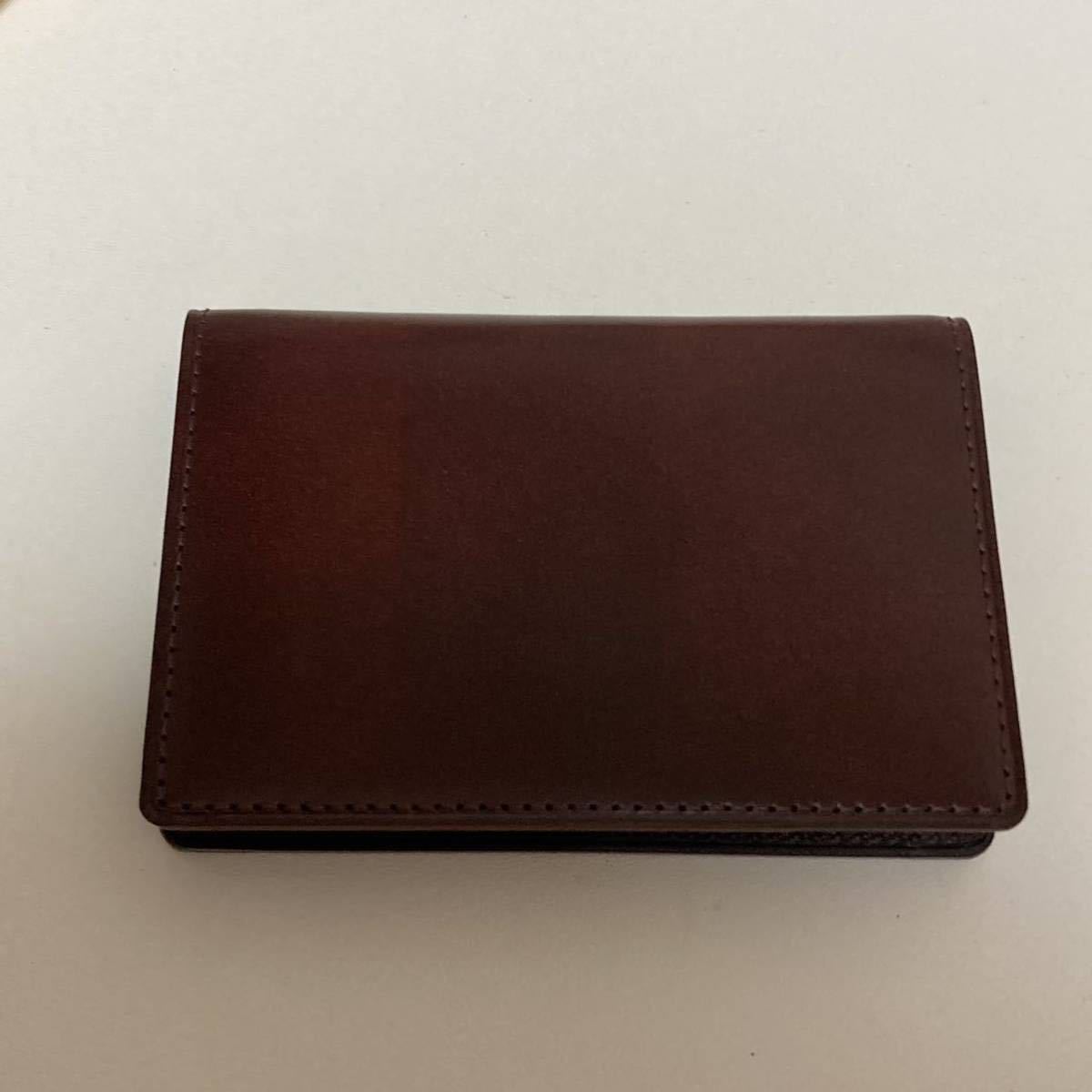 土屋鞄製造所 コードバン 名刺入れ カードケース 超美品 www