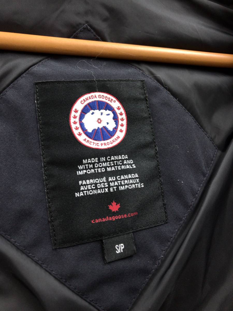 CANADA GOOSE カナダグース ダウンジャケット コート ブラック レディース Sサイズ SS-034625_画像6