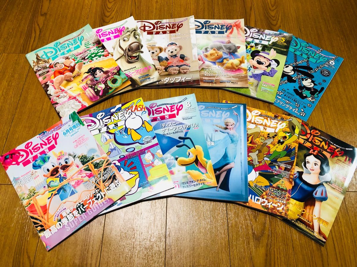 まとめ12冊　ディズニーファン DisneyFan 2014年1〜11月 増刊号付