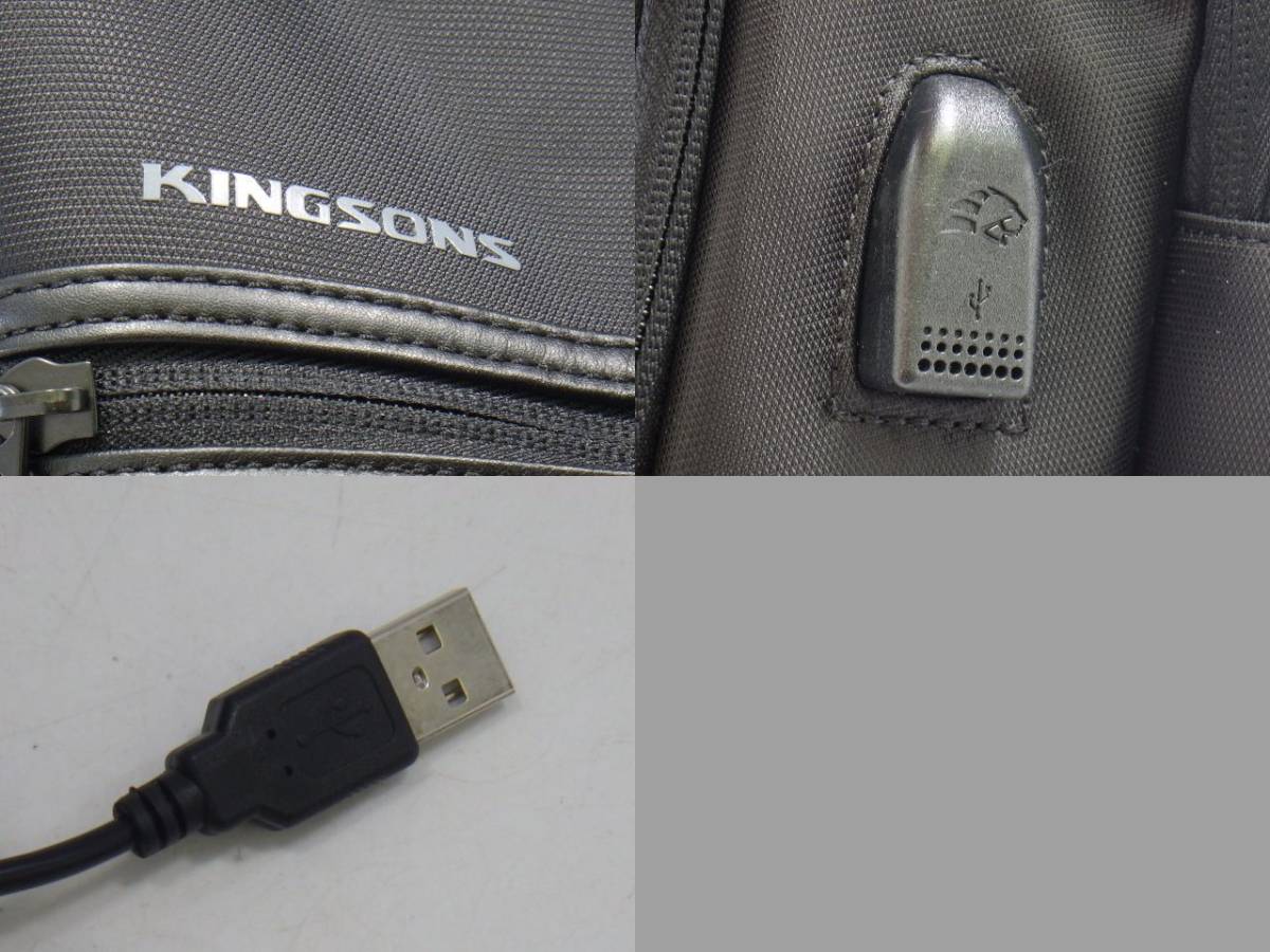 z3C103Z1 KINGSONS USB付 リュック/invicta インビクタ 2WAY/Lions×anello 西部ライオンズ×アネロ コラボリュック 3点セット_画像4