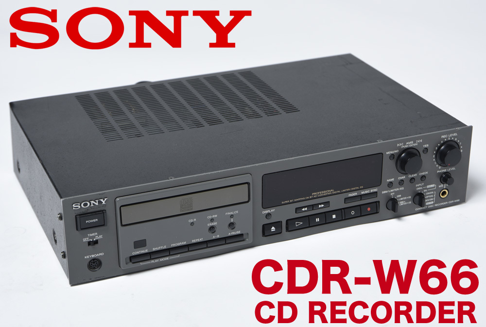 ヤフオク! - SONY CDR-W66 業務用音楽CDレコーダー 現状渡...