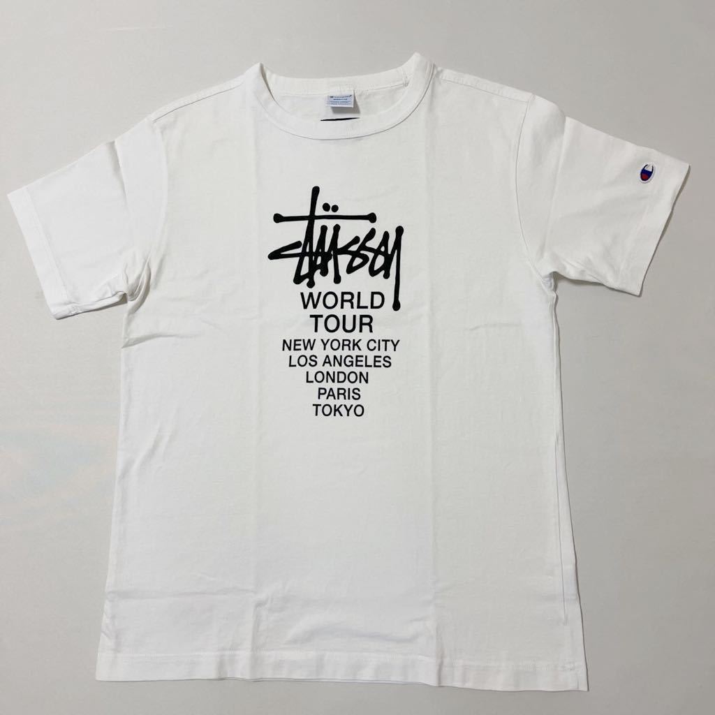 STUSSY x チャンピオン WORLD TOUR Tシャツ ( ステューシー レア STUSSY x チャンピオン WORLD TOUR Tシャツ ( ステューシー レア