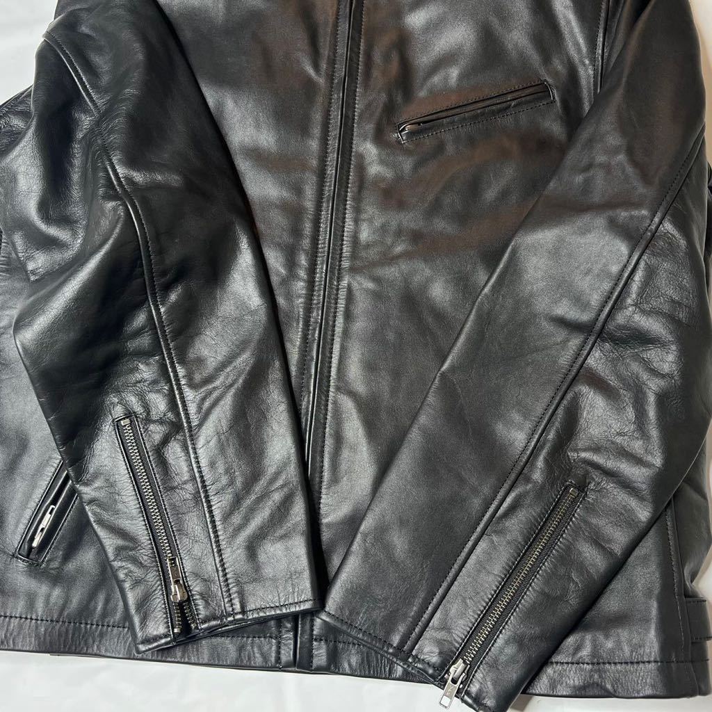 liugoo leathers☆美品 XL シングルライダース ブラック-