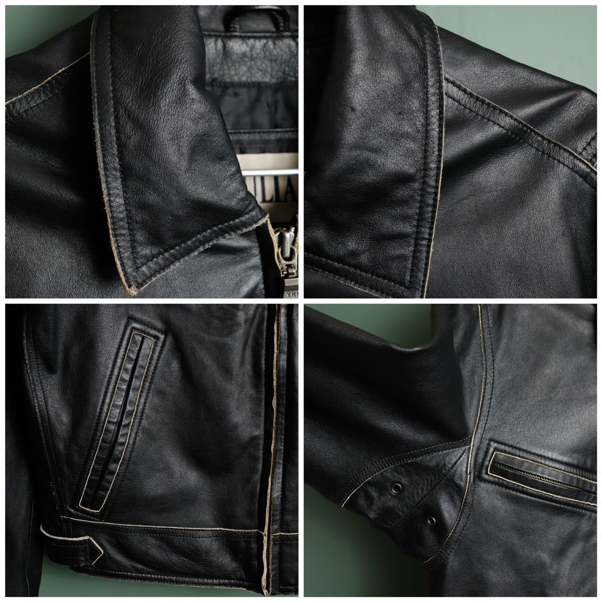 良好】M JULIAN WILSONS LEATHER ライダースジャケット [skuuu 良好】M JULIAN WILSONS LEATHER ライダースジャケット [skuuu