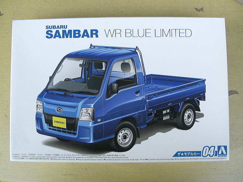 1/24 Aoshima Subaru Sambar WR голубой ограниченный 