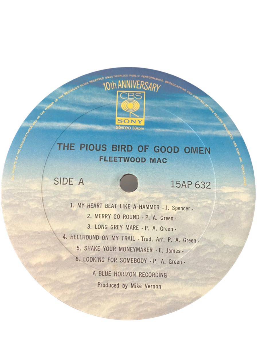 LP Fleetwood Mac The Pious Bird Of Good Omen 聖なる鳥 Eddie Boyd_画像4