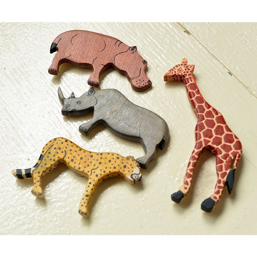[Kaki Design/ new goods / prompt decision ] animal * magnet / zebra / Zebra / hand made / Africa *kenia made / package attaching / one point thing (AS-233-2)