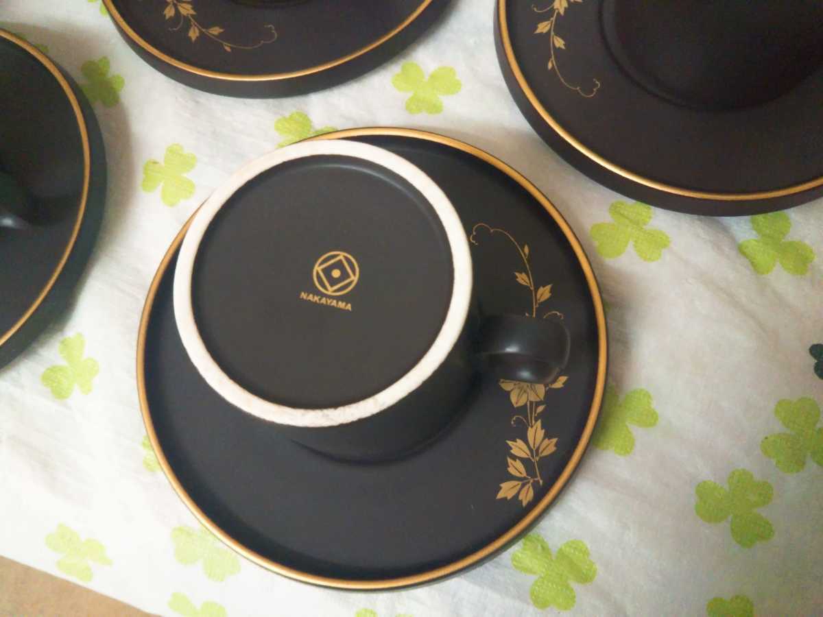 ナカヤマ 陶器  カップ＆ソーサー 金彩 金仙花 碗皿 皿 プレート 香蘭社 大倉陶園