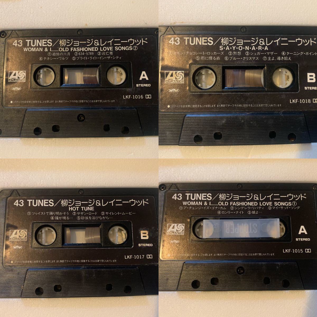 ★希少 柳ジョージ Yanagi George & Rainy Wood 43TUNES カセットテープ 1982 Used★_画像8