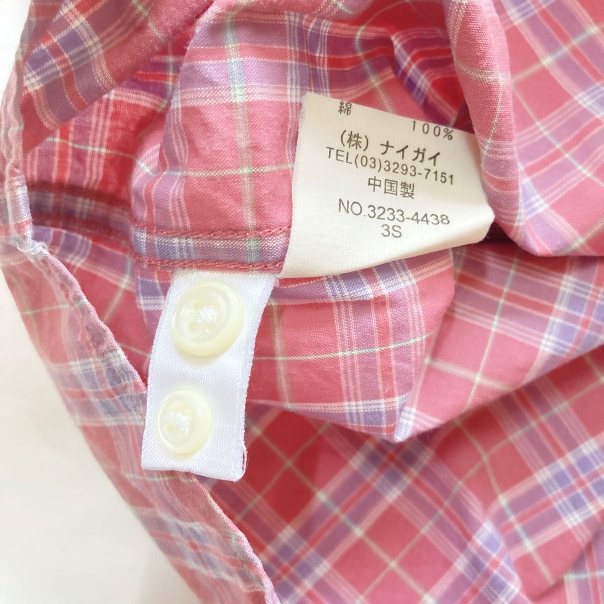 【110】ラルフローレン 半袖シャツ チェック柄 ボタンダウンシャツ マドラスチェック ピンク 男の子 女の子