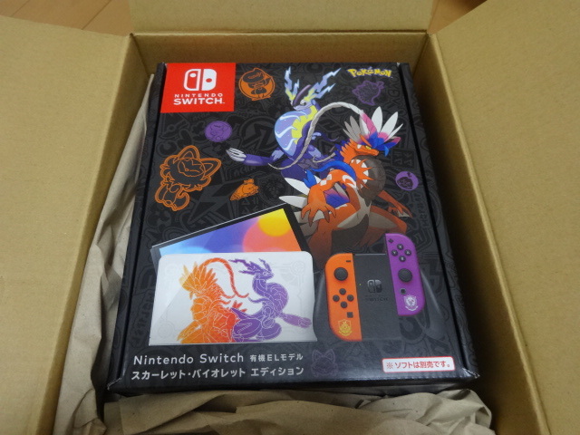  new goods unused Nintendo Switch( have machine EL model ) scarlet * violet edition 