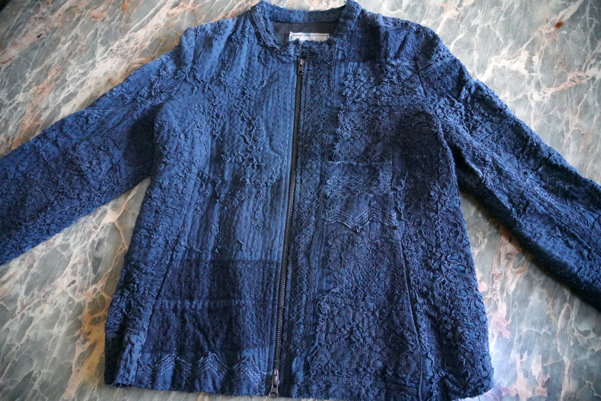 新品 ☆ バイワリッド By Walid 19th コットン クロシェ編み ジップ