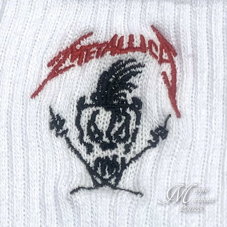 * в Японии не продается METALLICA легализация Metallica официальный probity Release COTTON ON USA хлопок on ограниченная продажа Scary Guy Logo входить носки 25-28cm
