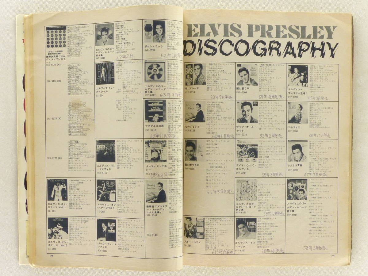 ◆音楽雑誌 追悼完全保存版「ELVIS PRESLEY（エルヴィス・プレスリー）」別冊ヤングフォーク 1977年9月 講談社の画像7