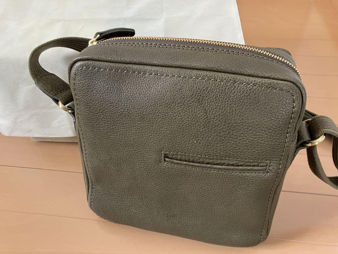 土屋鞄□カーキグリーン/限定色/トーンオイルヌメ ジップトップ