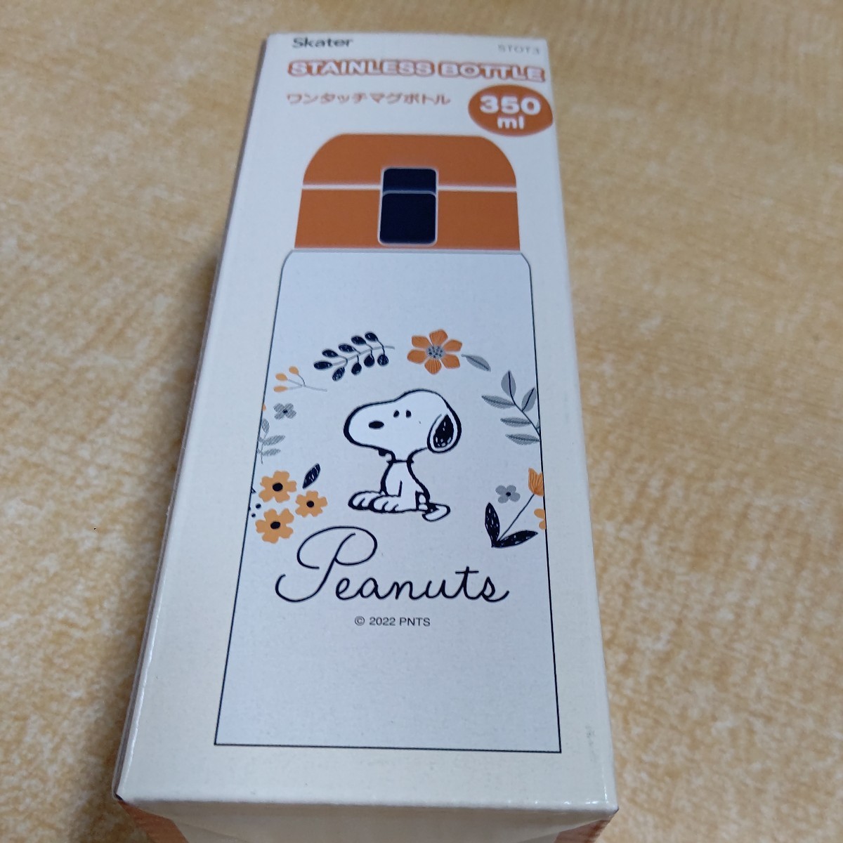  Snoopy теплоизоляция термос нержавеющая сталь кружка бутылка 350ml одним движением открытый STOT3-A фляжка SNOOPY peanuts новый товар * нераспечатанный * быстрое решение 