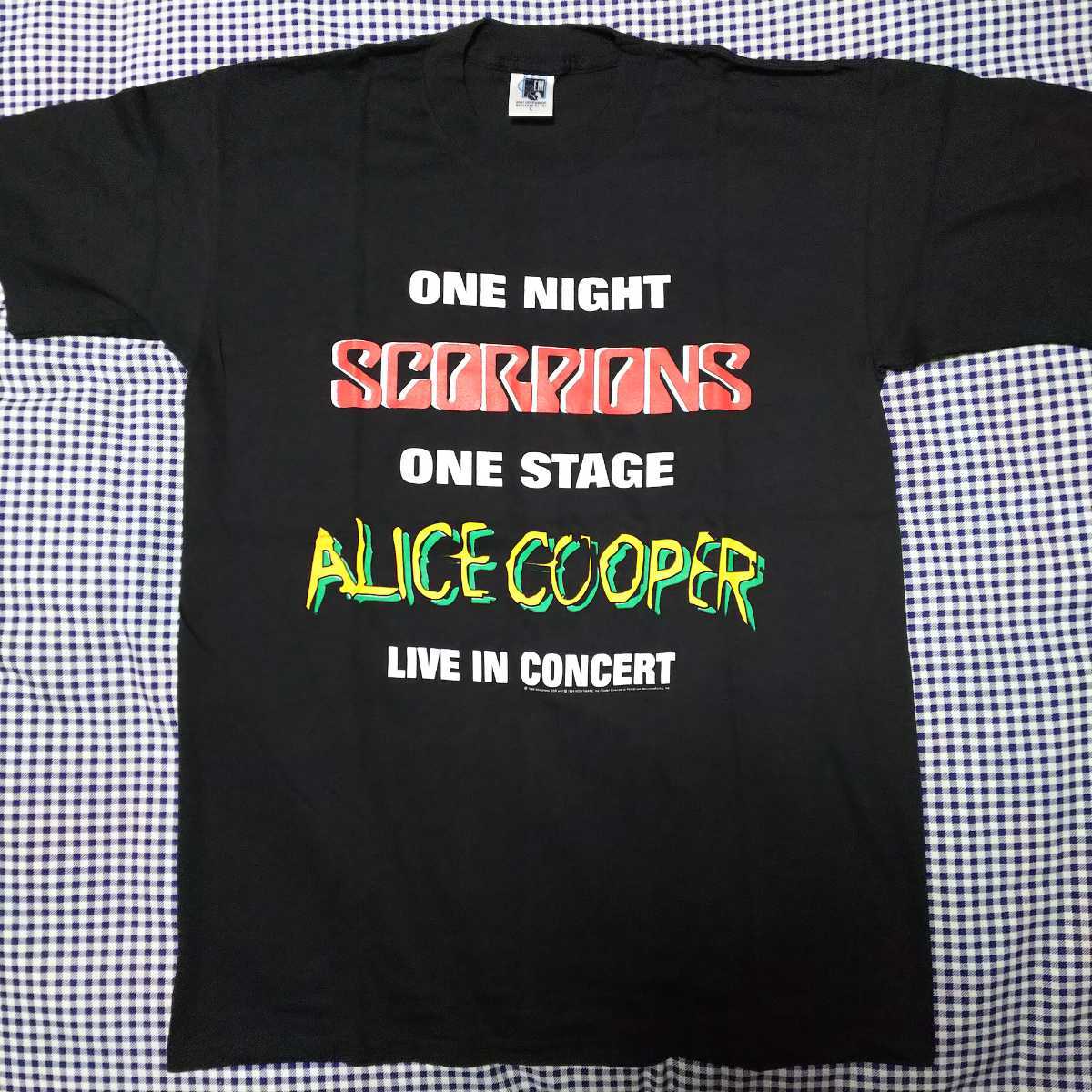 ９６年 スコーピオンズ / アリスクーパー　ツアーTシャツ　scorpions alice cooper