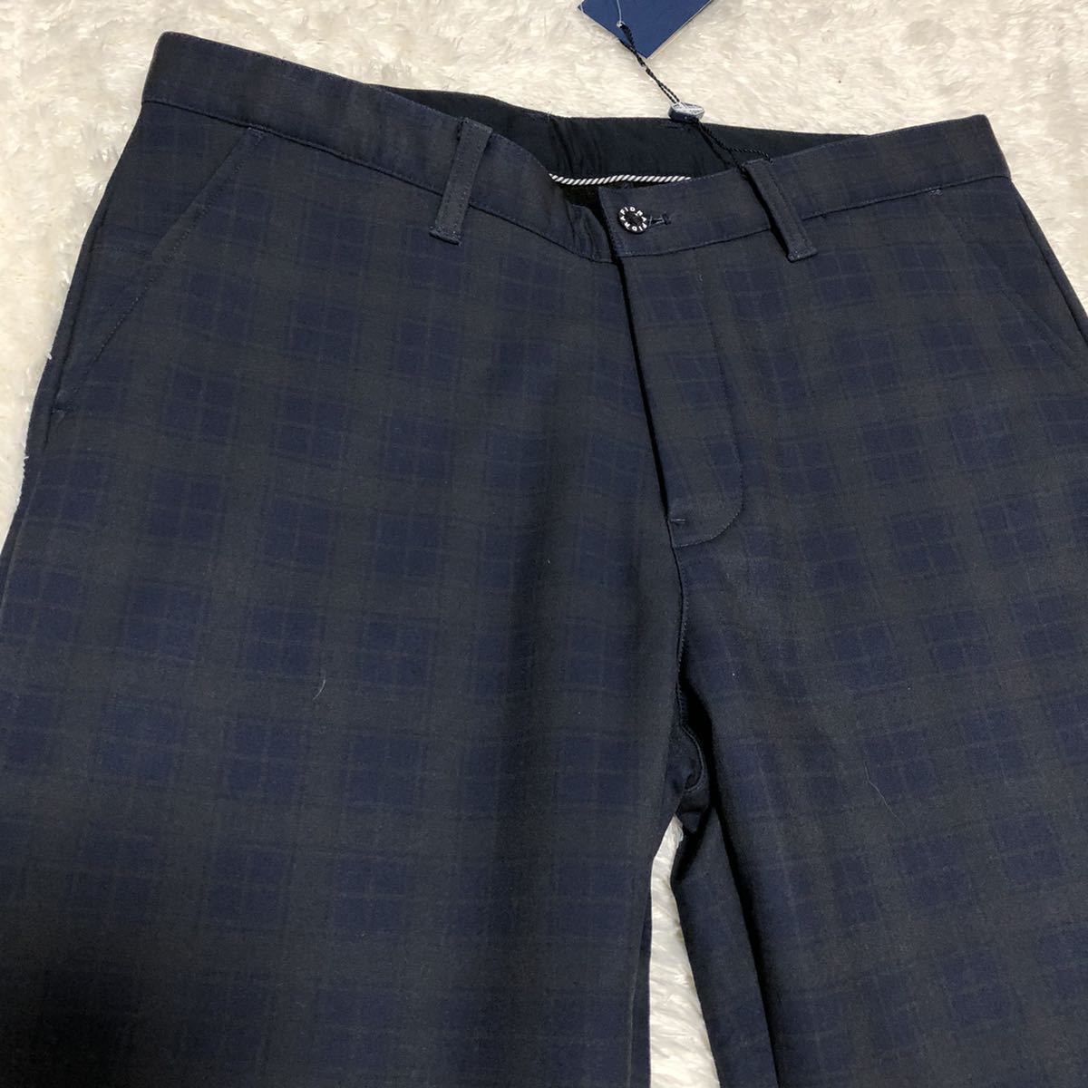 即決 新品 未使用 フィドラ FIDRA ゴルフパンツ パンツ 85 Lぐらい GOLF メンズ 撥水加工 防寒 冬メンズパンツ 裏フリース　チェック_画像3