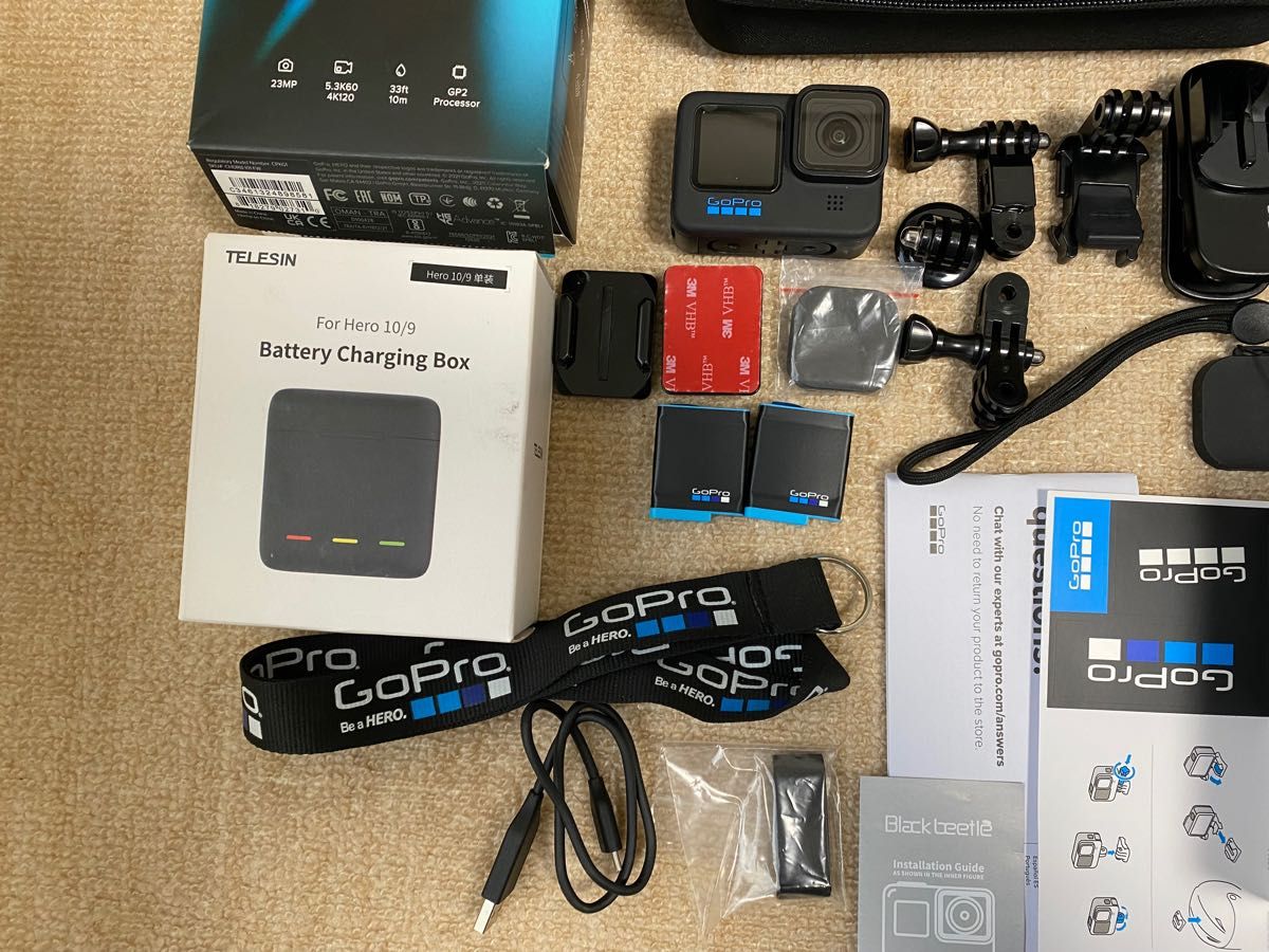 限定値下げ中！早い者勝ち！GoPro HERO 10ゴープロ10 おまけ付！美品　付属品多数！