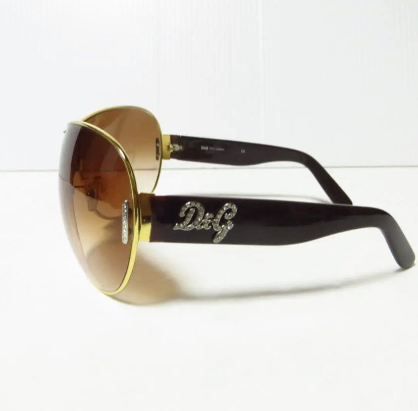 【アパレル】☆美品☆ DOLCE&GABBANA ドルチェ&ガッバーナ サングラス ゴールドフレーム D&G 6022B 人気 おしゃれ メンズ レディース