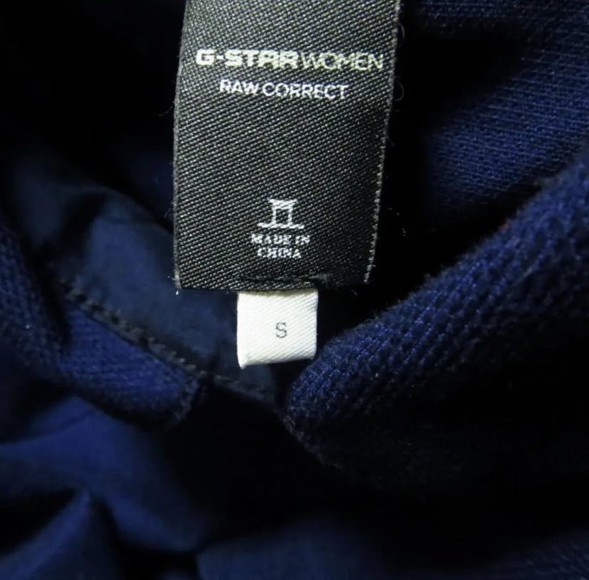 【アパレル】☆美品☆ G-STAR RAW ジースターロゥ ひざ丈 ドッキングワンピース Sサイズ デニム プリーツスカート ノースリーブ_画像8