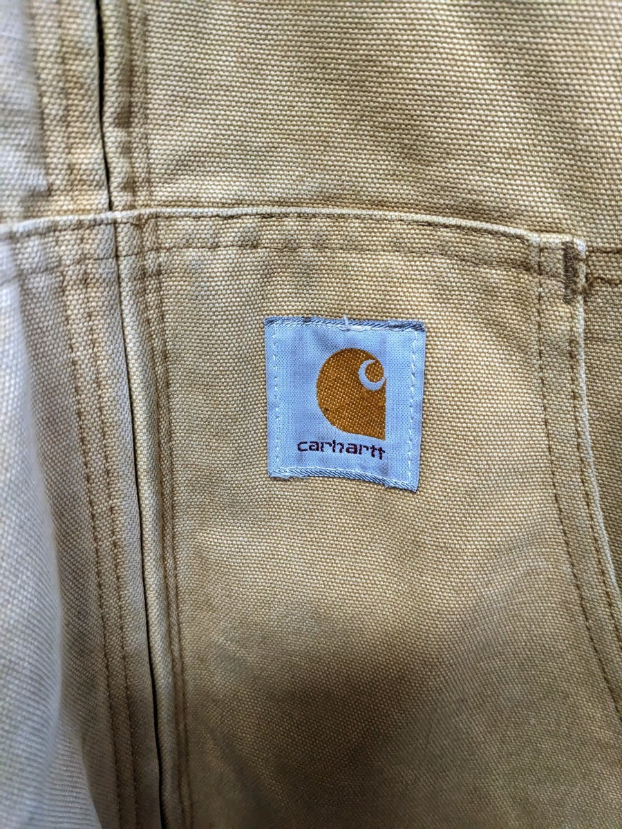 90s USA製 carhartt ダック生地パーカーアクティブジャケット ブラウン XXL カーハート ヴィンテージ 米国製 デトロイト アメリカ製 80s_画像5