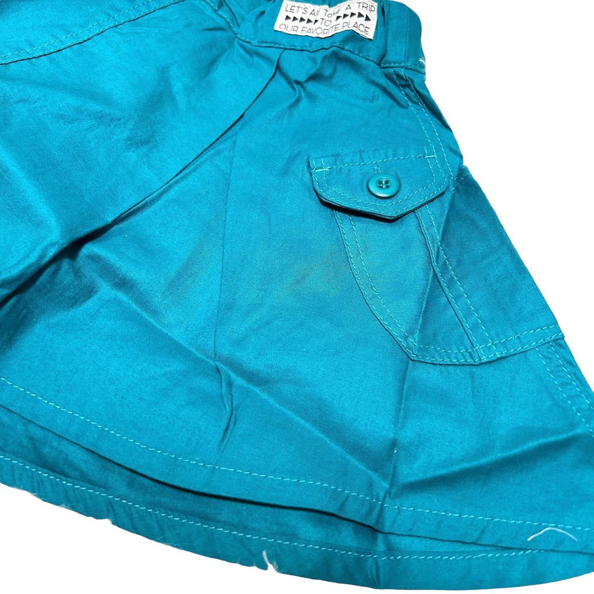【新品タグ付】ブリーズ ベーシックスカート 80cm ブルーグリーン