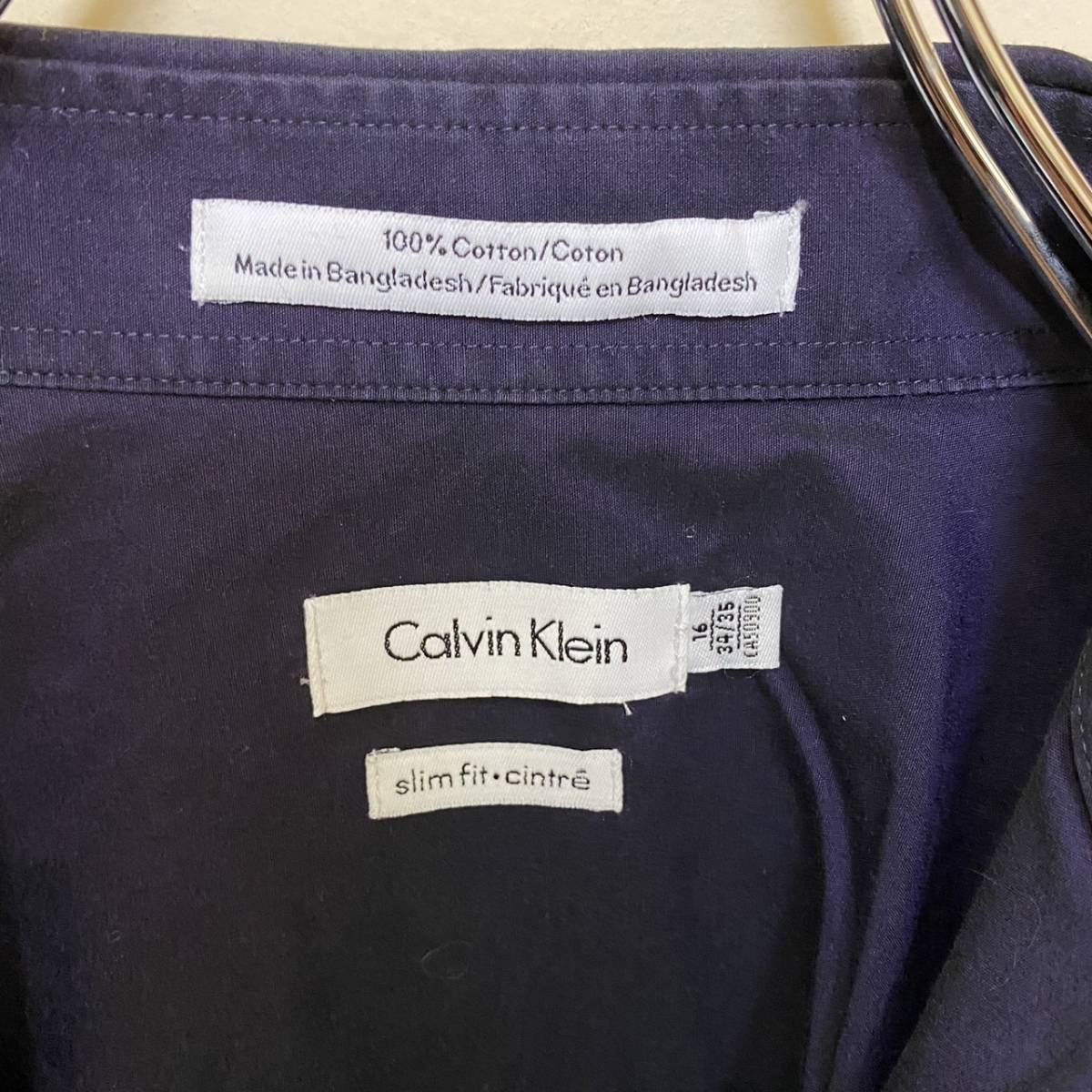 【１円スタート】Calvin Klein 良デザイン シャツ 古着 ヴィンテージ 海外 アメリカ 輸入 【851】_画像3