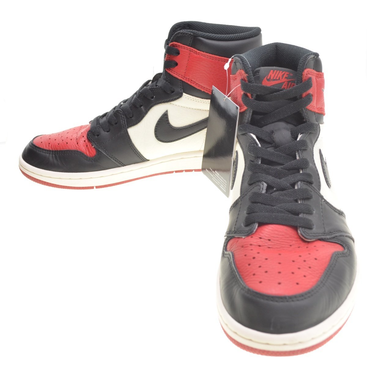 28cm】NIKE / ナイキ 555088-610 AIR JORDAN 1 RETRO HIGH OG BRED TOE