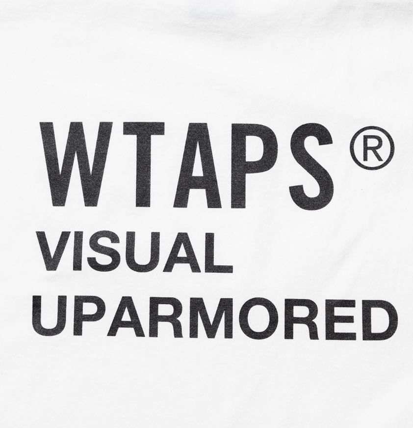 WTAPS 23SS VISUAL UPARMORED LS WHITE XLサイズ ダブルタップス ヴィジュアル アップアーマード ロングスリーブ Tシャツ ロンTEE ホワイト
