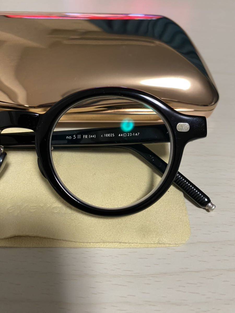 10eyevan No.5 III FR (44) C.1002S Black ファッション小物