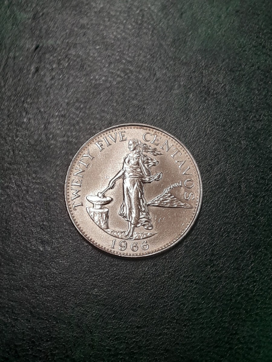 アンティークコイン　フィリピン　1966年　20センタボ硬貨　FC0308_画像6