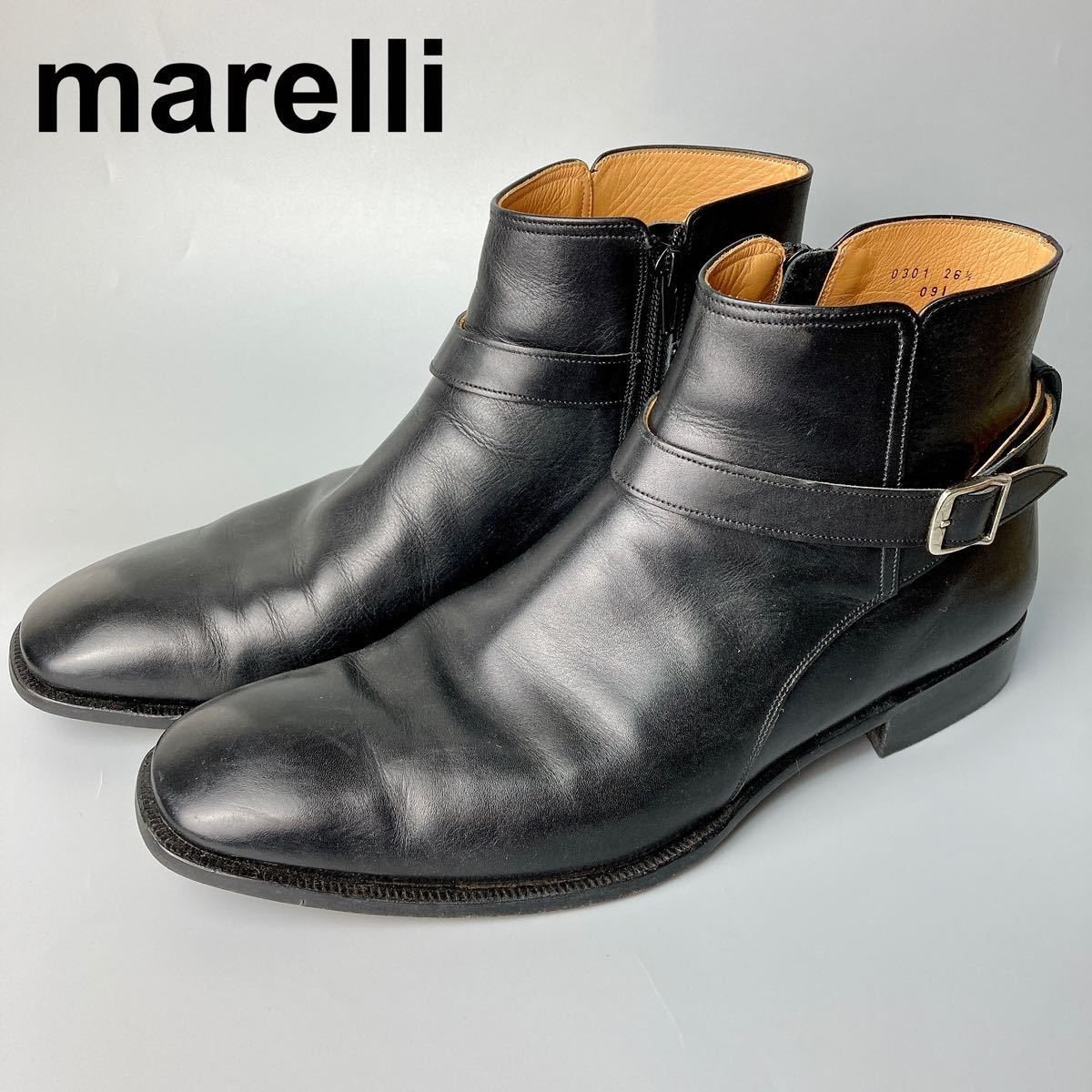 マレリー marelli メンズ ブーツ レザー ビジネス 26cm メンズ B22328-123_画像1