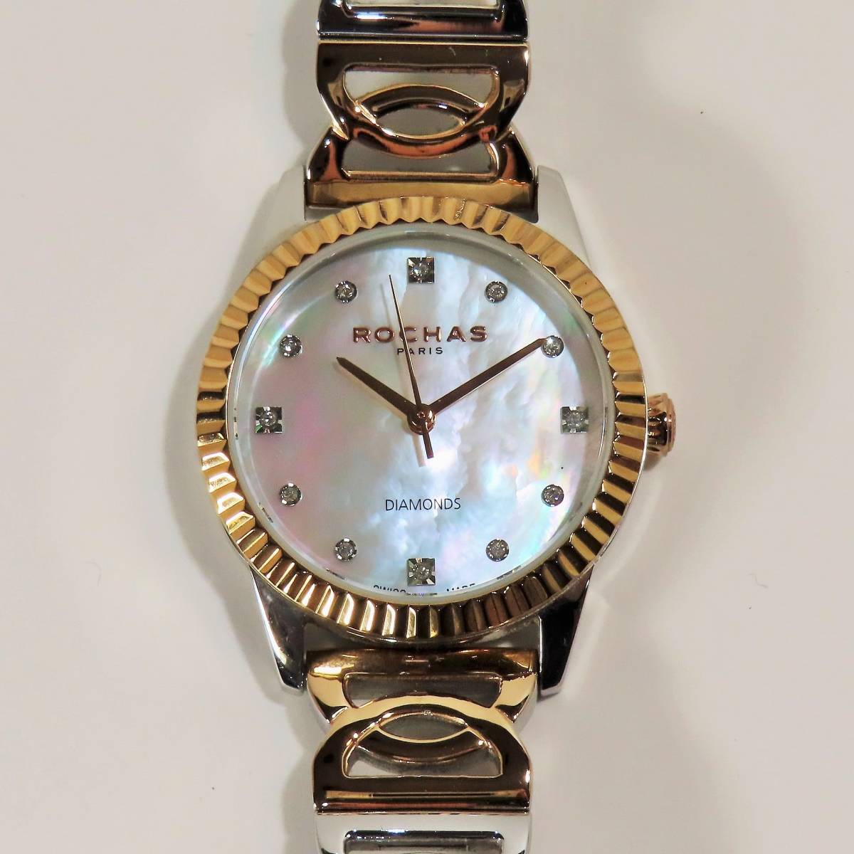 贅沢屋の タイガー 稼働品 美品 稼働品 グッチ ROCHAS ロシャス 腕時計