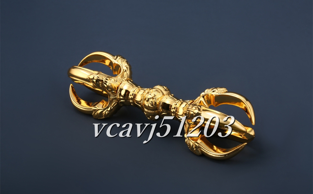 密教法具 寺院用仏具」真言宗 金剛杵 鬼面型五鈷杵 仏具 仏教美術 密教法具 寺院用仏具」真言宗 金剛杵 鬼面型五鈷杵 仏具 仏教美術