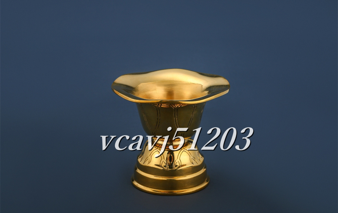 密教法具 寺院用仏具」極上品 聖天用法具 華水器 仏具 真鍮製 密教法具 寺院用仏具」極上品 聖天用法具 華水器 仏具 真鍮製