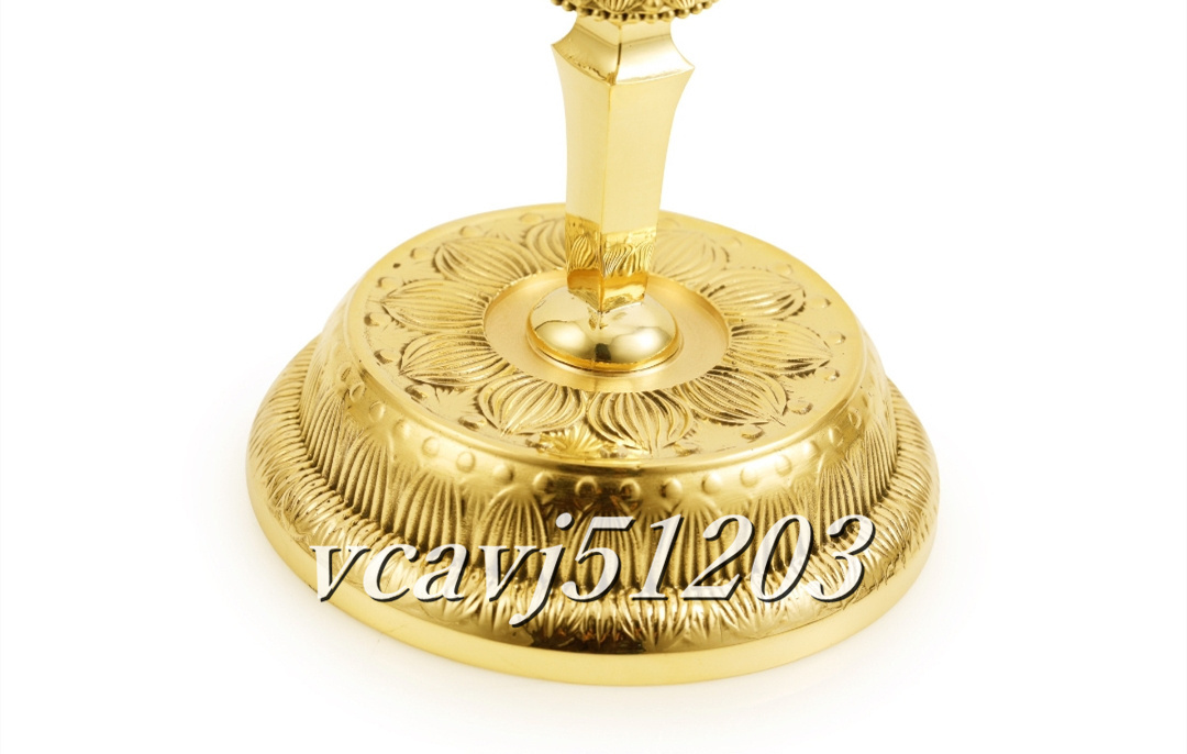 密教法具 寺院用仏具」極上品 燭台一対 独鈷杵 仏具 真鍮製 磨き 密教法具 寺院用仏具」極上品 燭台一対 独鈷杵 仏具 真鍮製 磨き