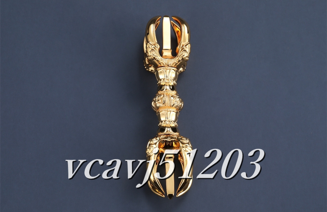 密教法具 寺院用仏具」極上品 真言宗 五鈷杵/五鈷鈴/金剛盤 3点 密教法具 寺院用仏具」極上品 真言宗 五鈷杵/五鈷鈴/金剛盤 3点