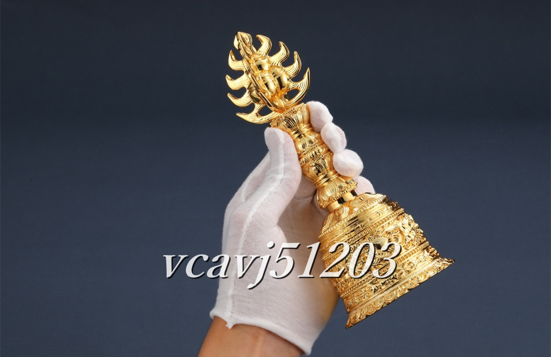 お手頃価格 寺院用仏具」真言宗 「密教法具 宝珠鈴 蓮華型法具