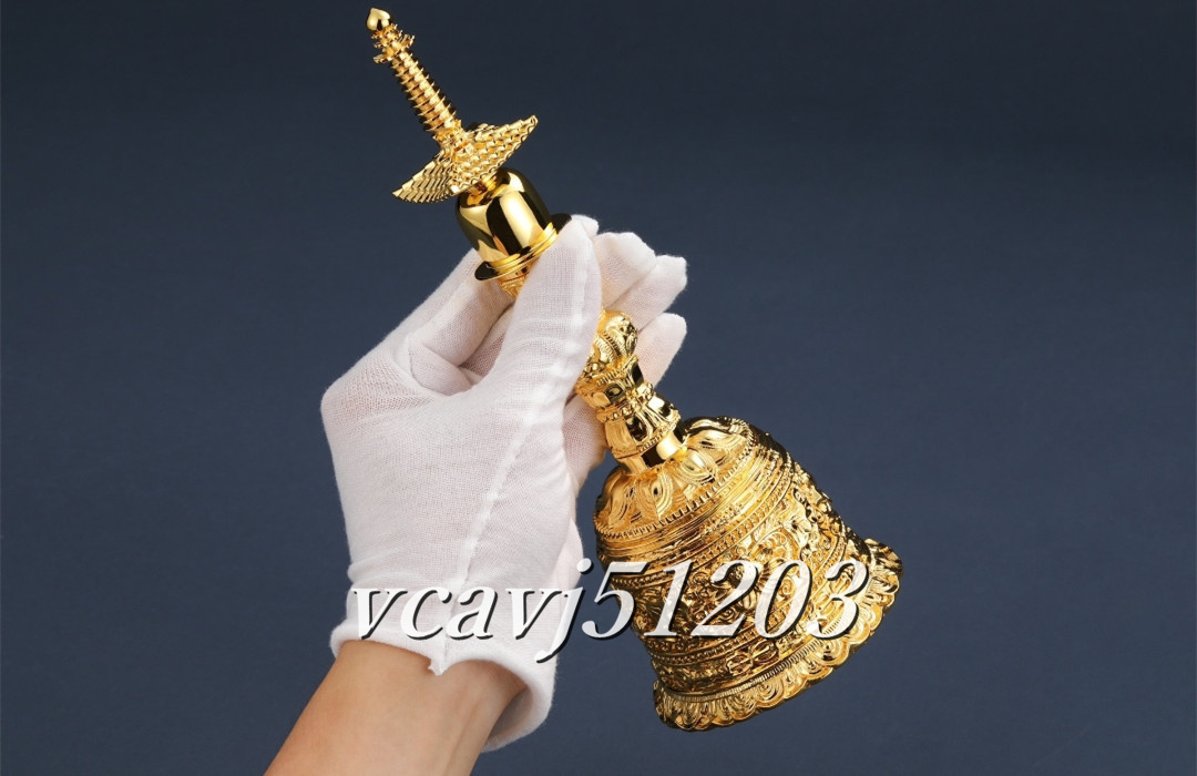密教法具 寺院用仏具」極上品 真言宗 宝珠杵/宝塔杵/塔鈴/宝珠 密教法具 寺院用仏具」極上品 真言宗 宝珠杵/宝塔杵/塔鈴/宝珠